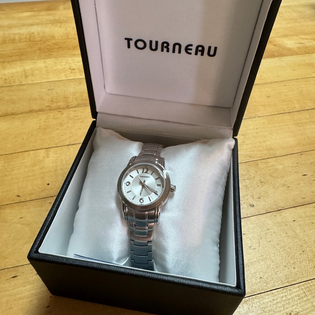 Tourneau Silver Timepiece With White Dial